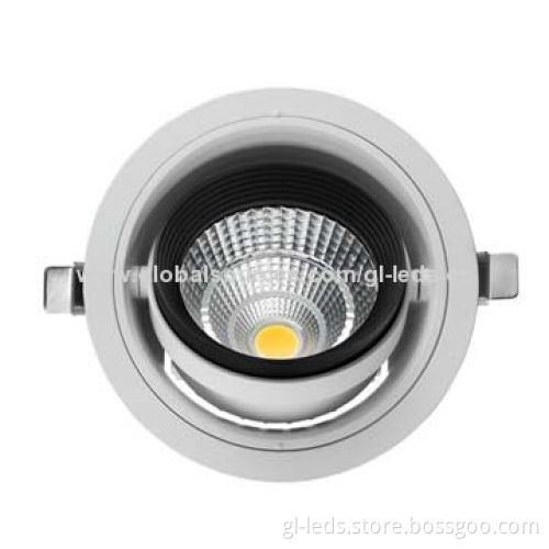 High-lumen 5-year Warranty 30W Rotatable LED Downlight with RoHS Directive-compliant